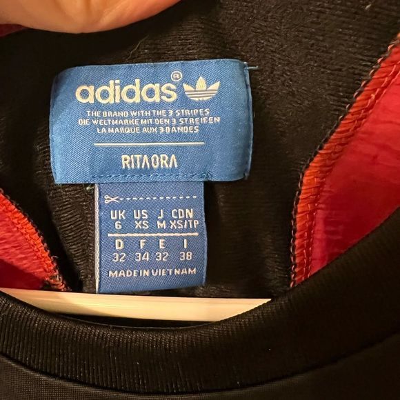 Adidas Originals Rita Ora Space Shifter Iridescent Holographic Crew Neck Top S - Picture 5 of 5